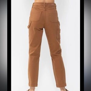 Judy Blue Slim Fit Pants in Rust Brown